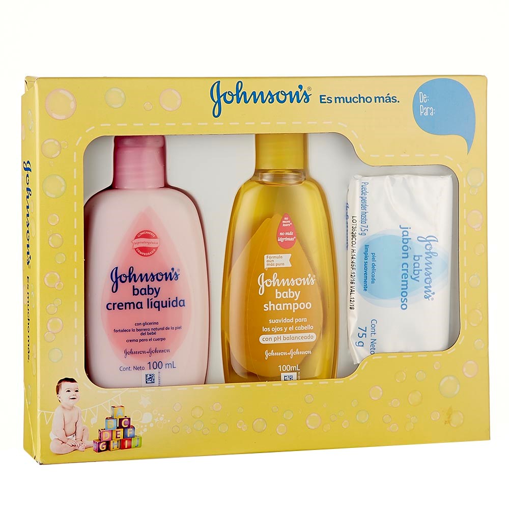 Kit De Higiene X16 Productos Recién Nacidos Johnson Bebés